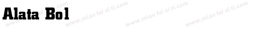 Alata Bold字体转换